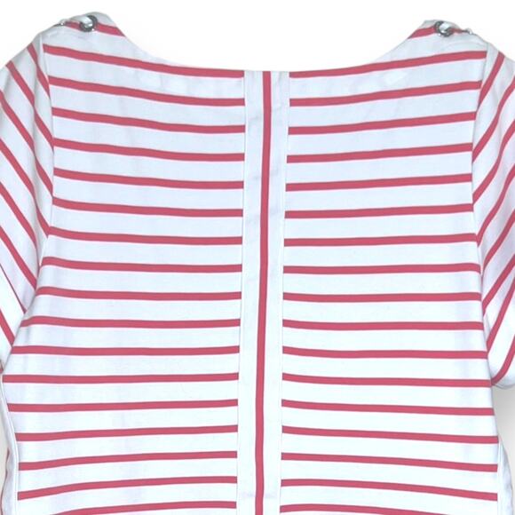 Tommy Bahama Size M Cotton Blend Jovanna Stripe Short Sleeve Dress Beach Casual - Picture 8 of 11